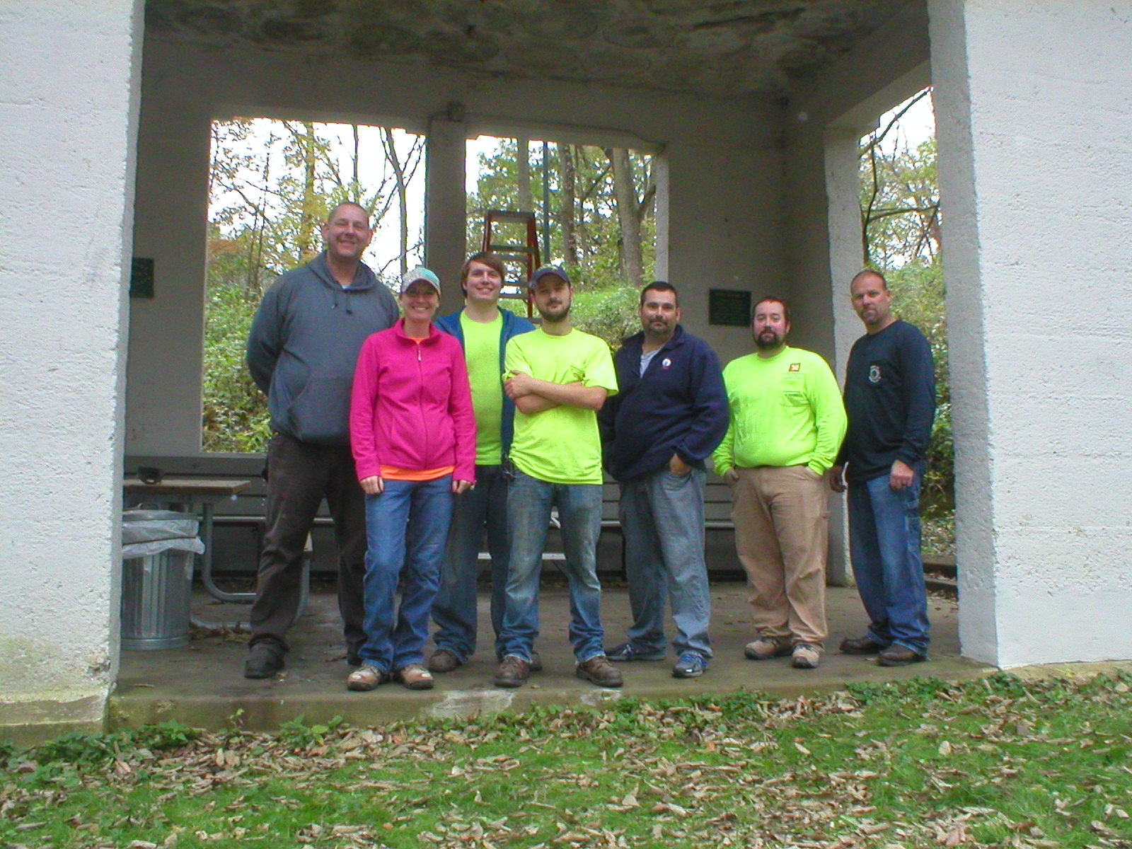 IBEW Local 145 volunteers proudly donated their Saturday morning to this project!</td><td>Street Car pavilion by night!  A beautiful site! Photo: Julie Malake