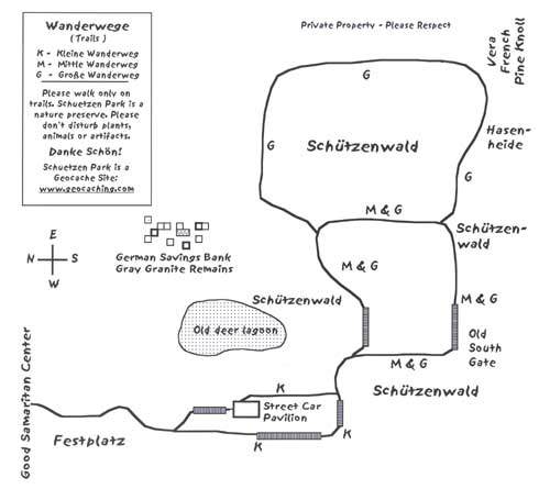 Schuetzenpark Trail Map